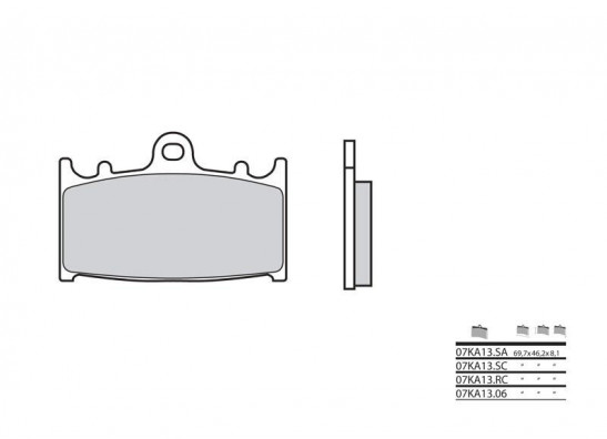 Remblokken voor Kawasaki ZZR 600