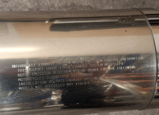 Muffler Suzuki GSF 1250 Bandit 