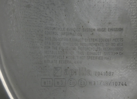 Uitlaat Aprilia Shiver 900