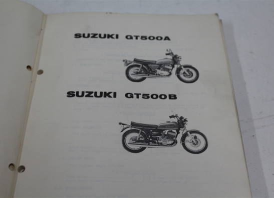 Parts book Suzuki GT 500