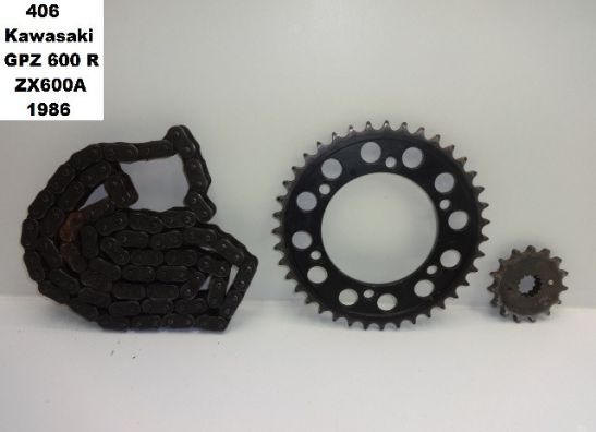 Chain and sprocket kit Kawasaki GPZ 600