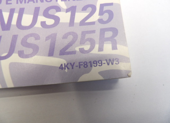 Instructieboekje Yamaha Overige Yamaha