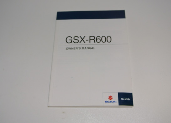 Fahrerhandbuch Suzuki GSX R 600