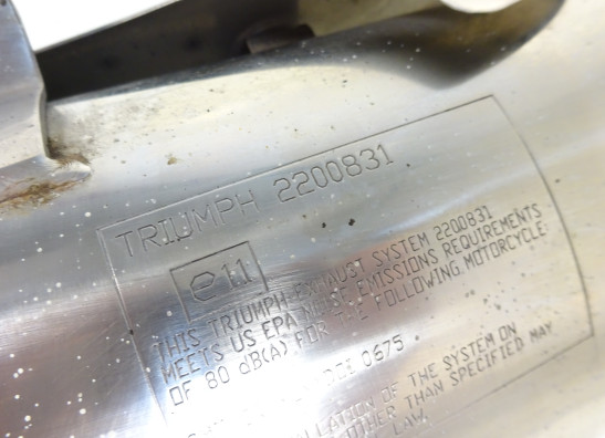 Muffler Triumph Street Triple 675