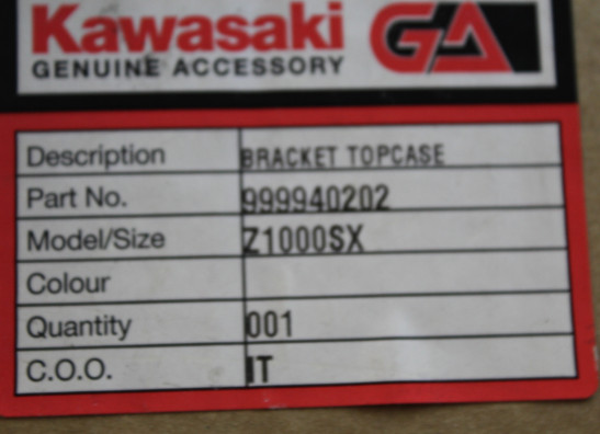 Topkofferdrager Kawasaki Z 1000 Sx