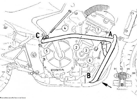 Motorschutzbugel Sturzbugel Honda CB 600 F