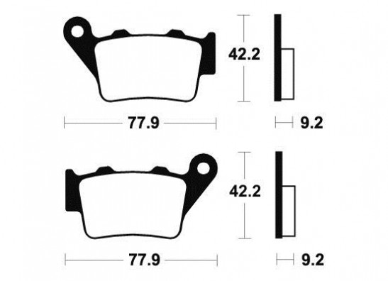 Braking pads rear BMW F 800 GS