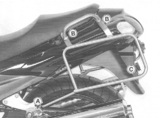 Kofferbeugel set Kawasaki ZZR 1200
