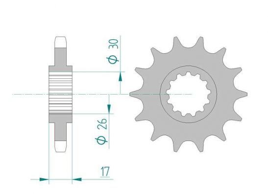 Chain and sprocket kit Honda CBF 1000