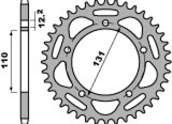 Kettenrad hinten BMW S 1000 RR