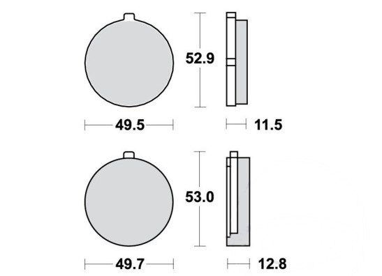 Braking pads front Suzuki GS 750