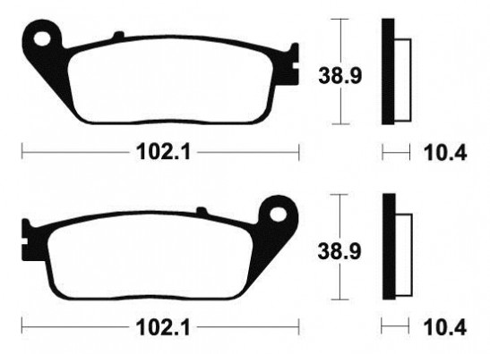 Remblokken achter Honda ST 1100 Pan European