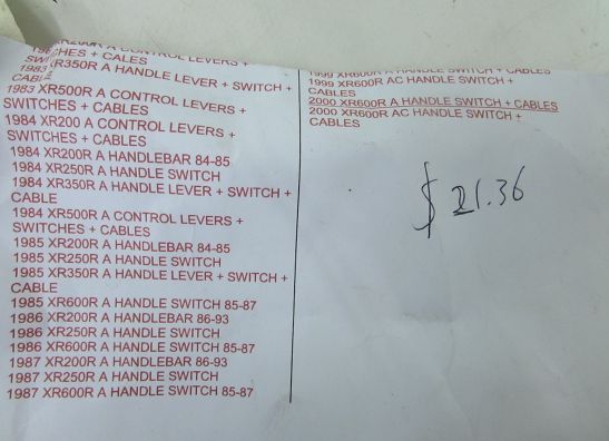 Lever handle clutch Honda Overige Honda