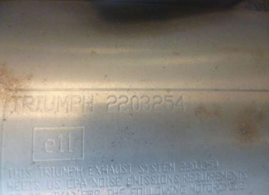 Auspuff Triumph Street Triple 675