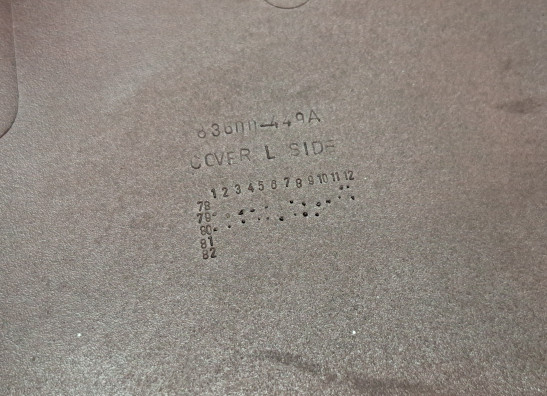 Linker zijkuip klein Honda CX 500