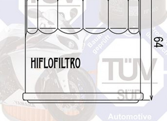 Olfilter Honda CBR Fireblade