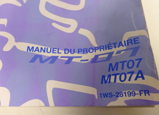 Fahrerhandbuch Yamaha MT 07