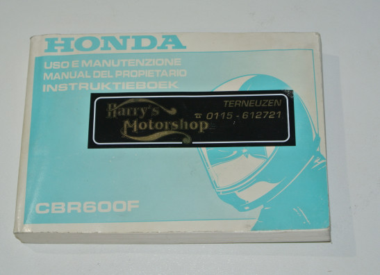 Instructieboekje Honda CBR 600 F