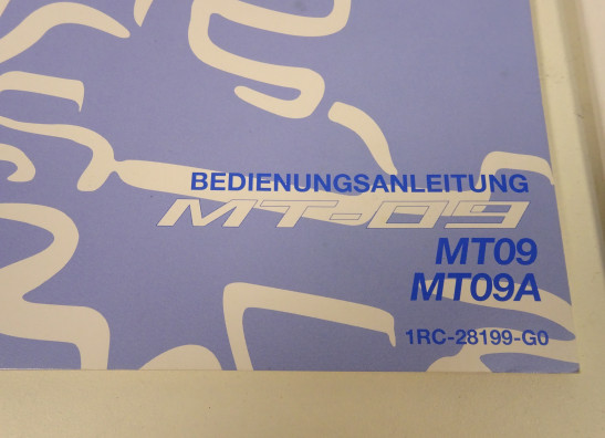 Instructieboekje Yamaha MT 09