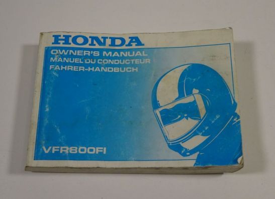 Instructieboekje Honda VFR 800 I