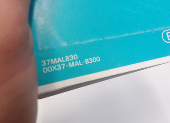 Instructieboekje Honda CBR 600 F