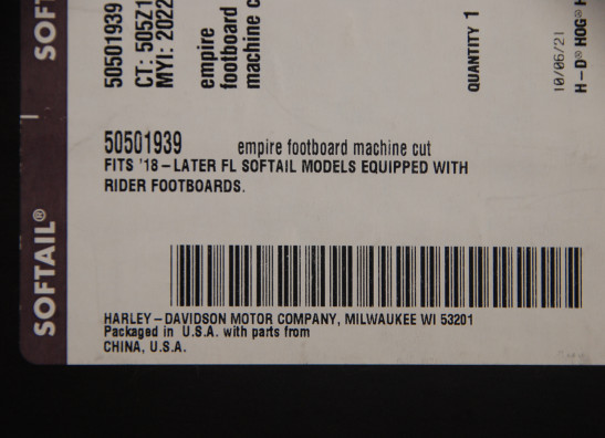 Duo voetsteun set Harley Davidson Softtail