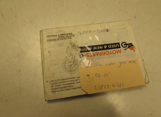 Instructieboekje Honda CBR Fireblade