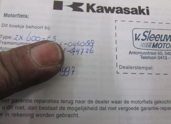Instructieboekje Kawasaki Overige Kawasaki