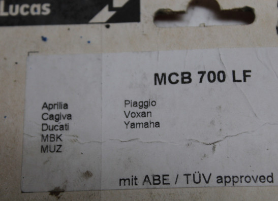 Remblokken achter Ducati 1198