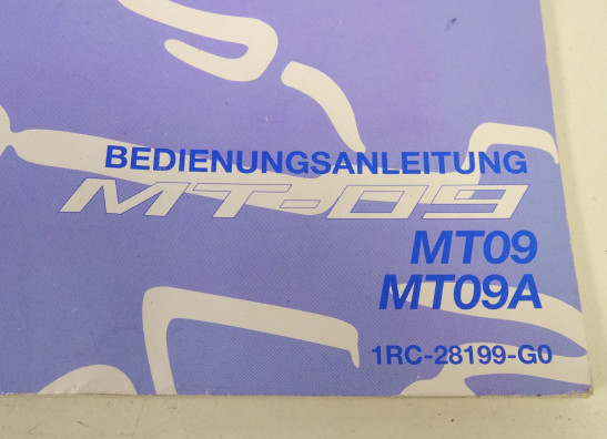 Fahrerhandbuch Yamaha MT 09