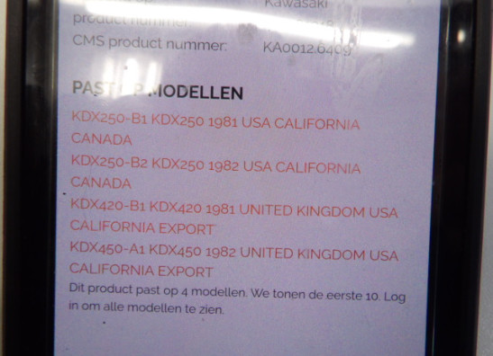 Rear wheel Kawasaki Overige Kawasaki