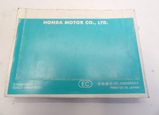 Instructieboekje Honda CBR 600 F