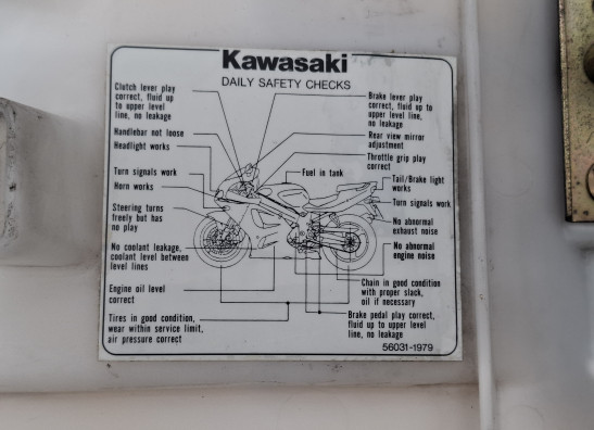 Zadel Kawasaki ZX 7 R