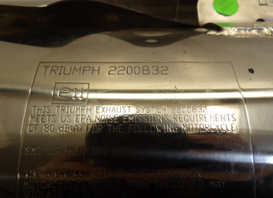 Auspuff Triumph Street Triple 675