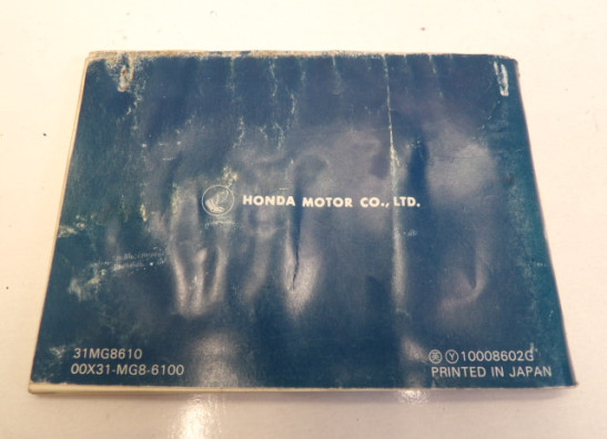 Fahrerhandbuch Honda VT 1100