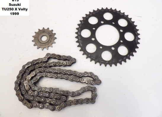 Ketting en tandwielset Suzuki TU 250 X Volty