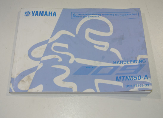 Instructieboekje Yamaha MT 09