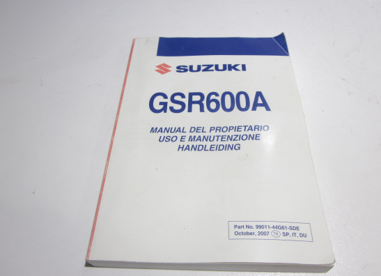 Manual de instrucciones Suzuki GSR 600