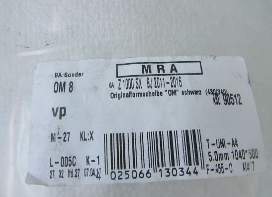 Wind screen Kawasaki Z 1000 Sx