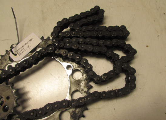Ketting en tandwielset Kawasaki GPX 750