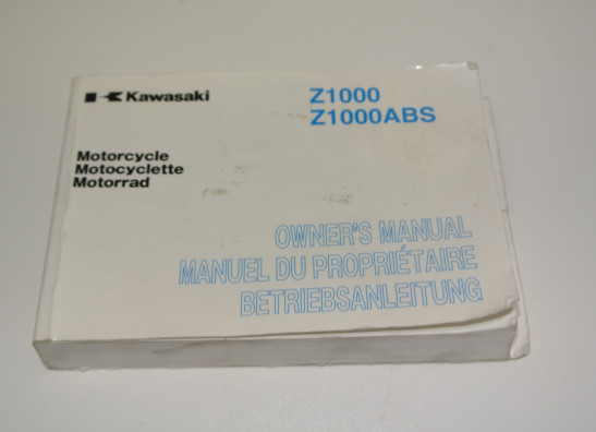 Instructieboekje Kawasaki Z 1000 2007-2009
