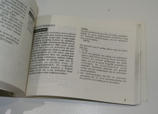 Fahrerhandbuch Honda CBR 1100 XX