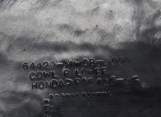 Rechter onderkuip Honda CBR 900 RR