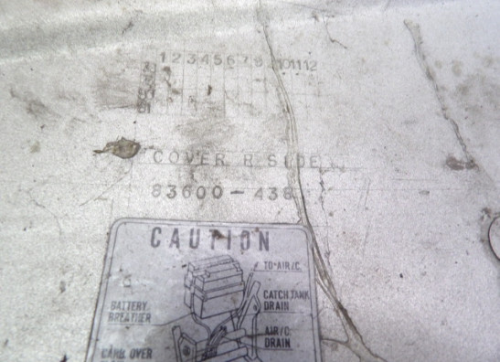 Rechter zijkuip klein Honda CB 750 F