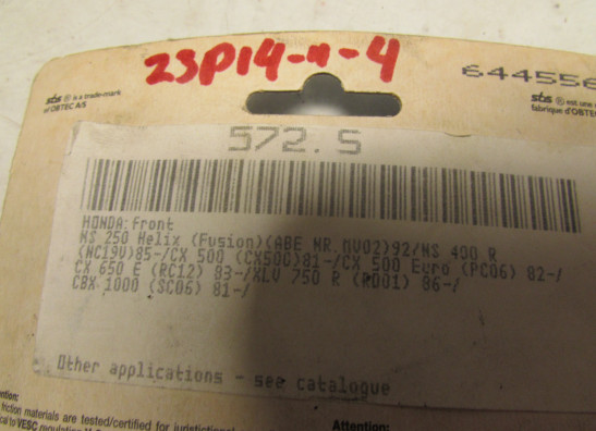 Braking pads front Honda NSR 400