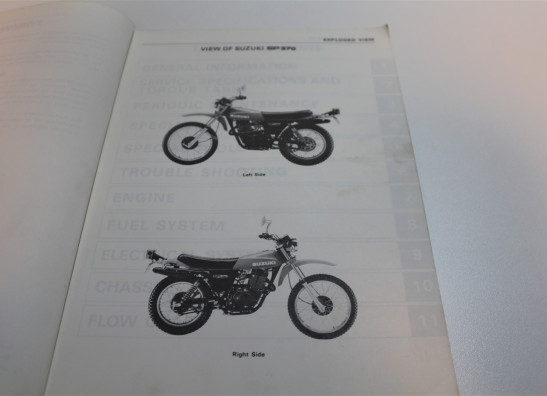 Instruction manual Suzuki SP 370
