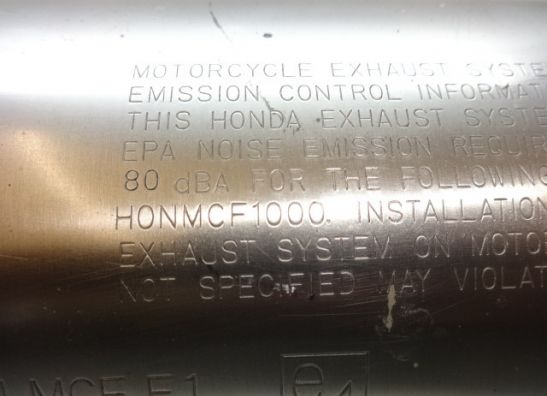 Uitlaat Honda VTR 1000 F