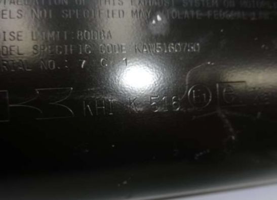 Uitlaat Kawasaki Z 750