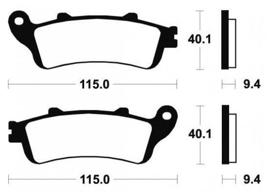 Braking pads rear Honda ST 1300 Pan European