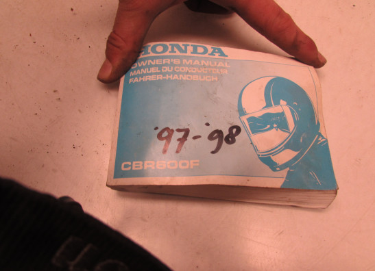 Instructieboekje Honda CBR 600 F